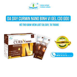 Dạ Dày Curmin Nano Bình Vị Gel (30 gói) - Hỗ trợ trào ngược dạ dày, rối loạn tiêu hóa, đầy hơi, khó tiêu - Tâm Dược