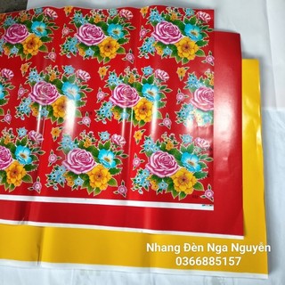 Giấy hồng đơn đỏ, vàng, giấy bông trang trí Tết gói quà