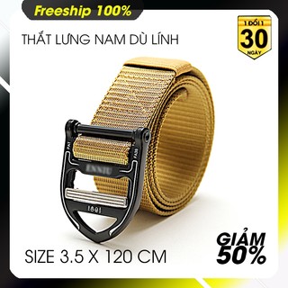 Thắt lưng nam vải dù , đầu khóa kim loại màu đen điểm nhấn độc đáo ,nhiều màu dài 120cm, mang phong cách trẻ.