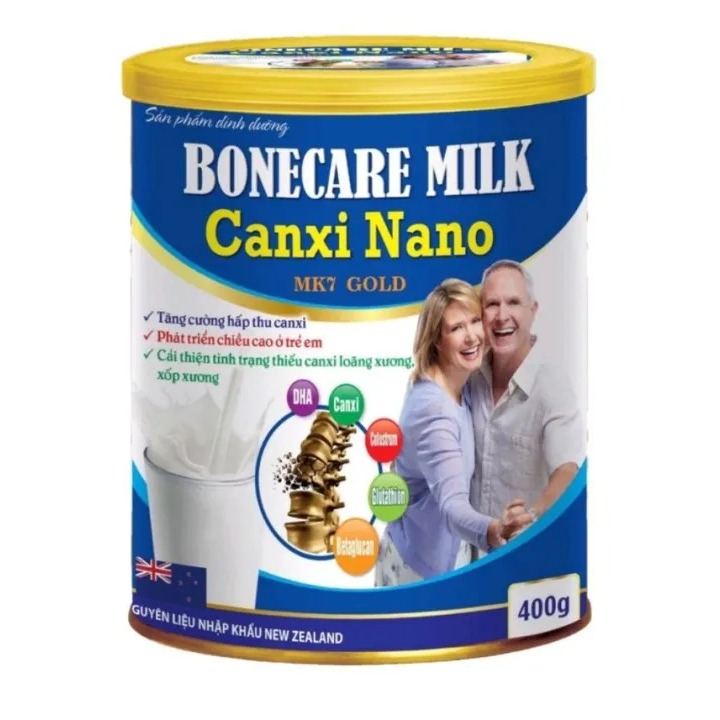 Sữa Bone Care Milk Canxi Nano Mk7 Gold