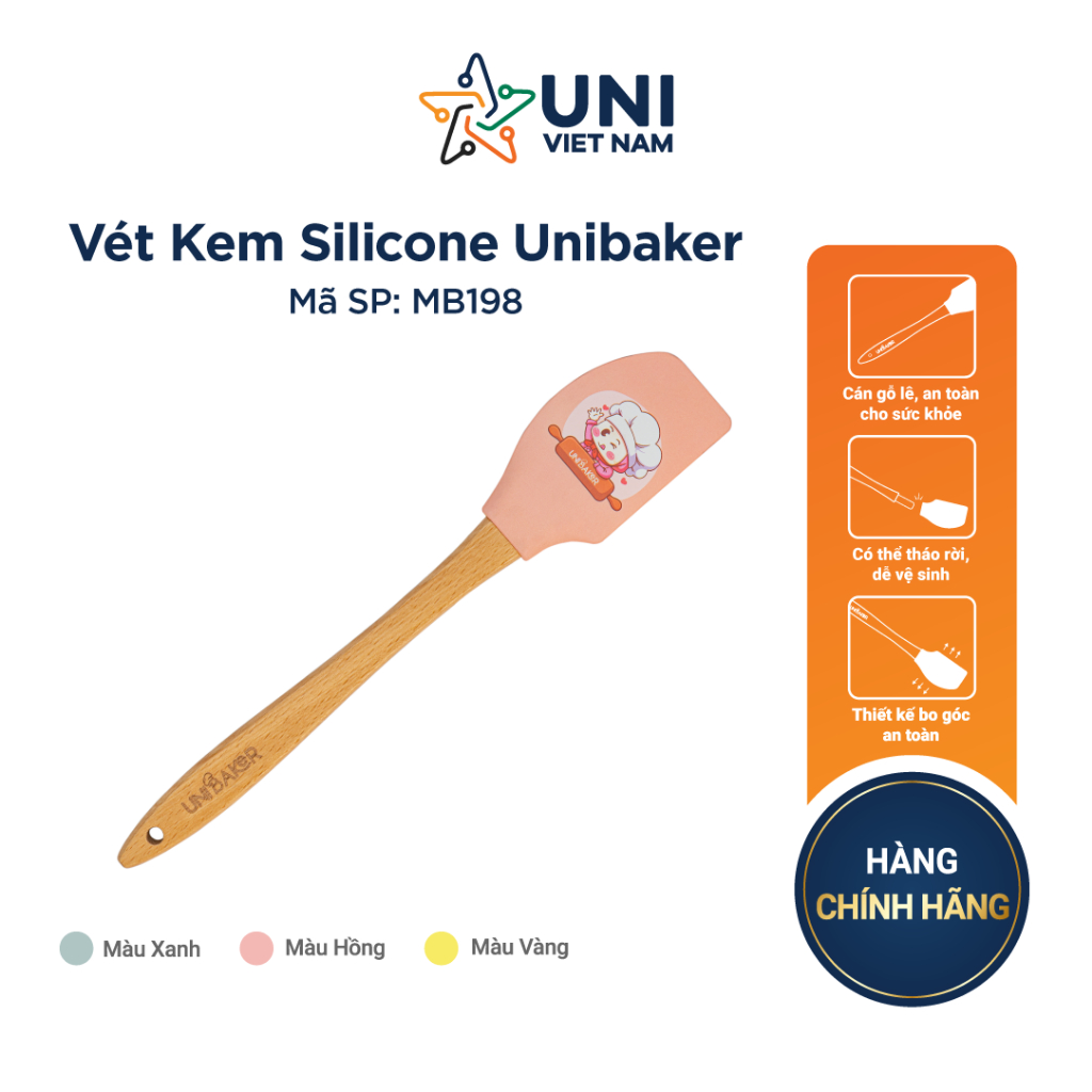 Vét kem Silicon Unibaker MB198