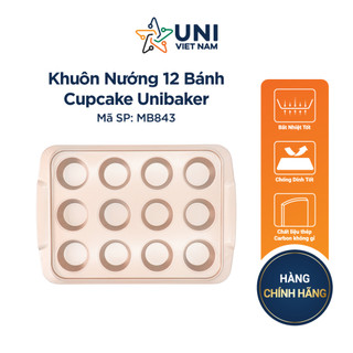 Khuôn nướng 12 bánh Cupcake Unibaker MB843