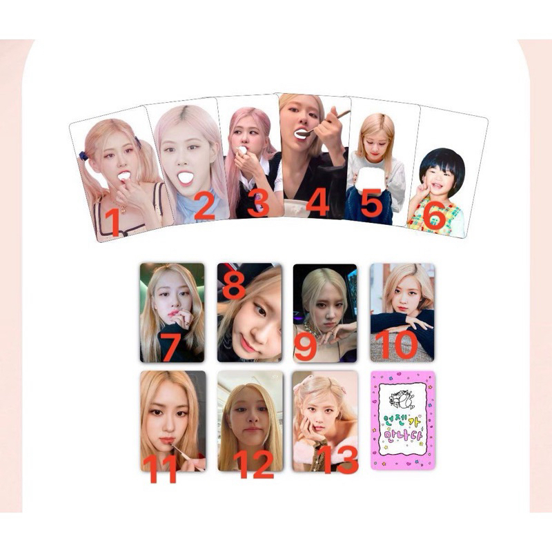 CARD ROSÉ FANSITE CHARMING (đọc kỹ mô tả)