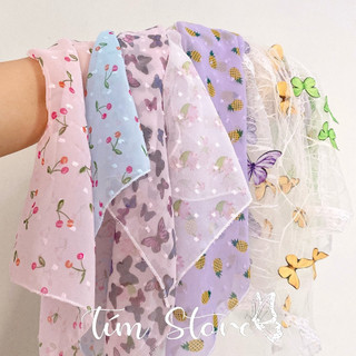 Khăn bandana làm turban cột tóc ren nhiều mẫu TÍM STORE phong cách hàn quốc