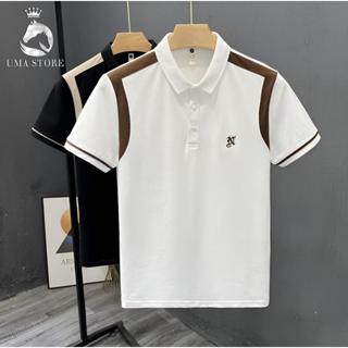 Áo Polo Nam UMA MEN Thêu Chữ N Chất Liệu Vải Cotton Cá Sấu Cao Cấp Lịch Lãm Áo Thun Nam Cổ Bẻ Cộc Tay Basic Travis APL47
