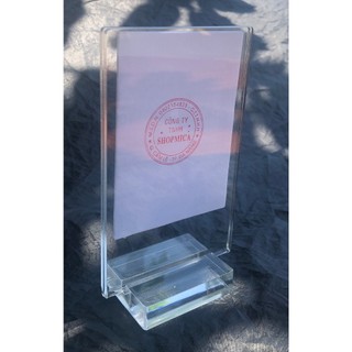 Kệ Mica Để Menu QR Code 2 Mặt Đế Xoay Và Đế Đứng