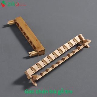 Bộ gác chén trà gỗ tre cao cấp