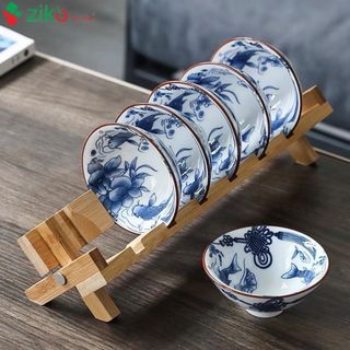 Bộ gác chén trà gỗ tre cao cấp