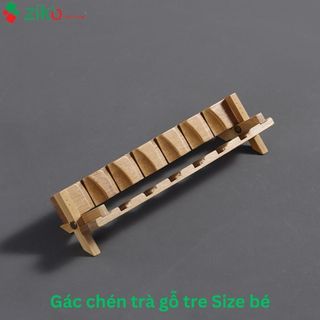 Bộ gác chén trà gỗ tre cao cấp