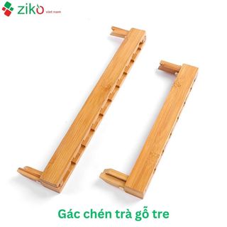 Bộ gác chén trà gỗ tre cao cấp