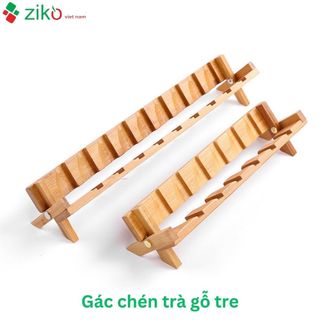 Bộ gác chén trà gỗ tre cao cấp