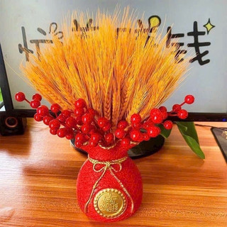 Set Bình Hoa 3 Món Tài Lộc Bông Lúa Mạch