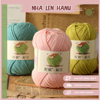 Len Milk Cotton Mianbao loại 1 cuộn 40gr