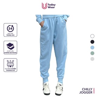 Quần Nỉ Thể Thao Chilly Jogger chất nỉ da cá cao cấp, thoái mái, phù hợp thu đông, có túi, cá tính Today U Wear