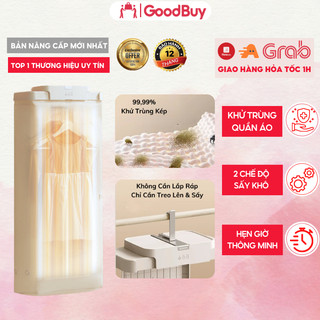 Máy Sấy Quần Áo Khử Trùng DELADEP, Công Nghệ Tiên Tiến Gấp Gọn 3D 2 Chế Độ Tiết Kiệm Diện Tích