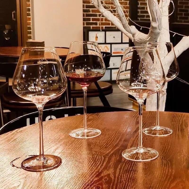 Bộ Ly Rượu Vang Thủy Tinh Pha Lê, Bình Thở Rượu Vang 1500ml