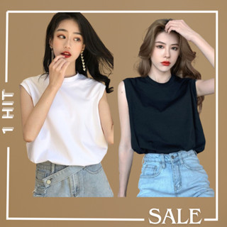  Zoozoo - Áo Tank Top Nữ màu trơn thiết kế dáng rộng phong cách Vintage 1hit_unisex 