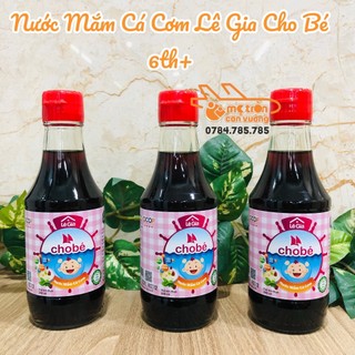 Nước mắm cá cơm lê gia cho bé 200ml - 6th+