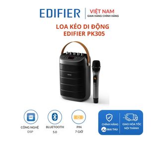 Loa kéo di động edifier pk305 - bluetooth 5.0 - công suất 18w - công nghệ dsp - chính hãng mai thu - bảo hành 12 tháng