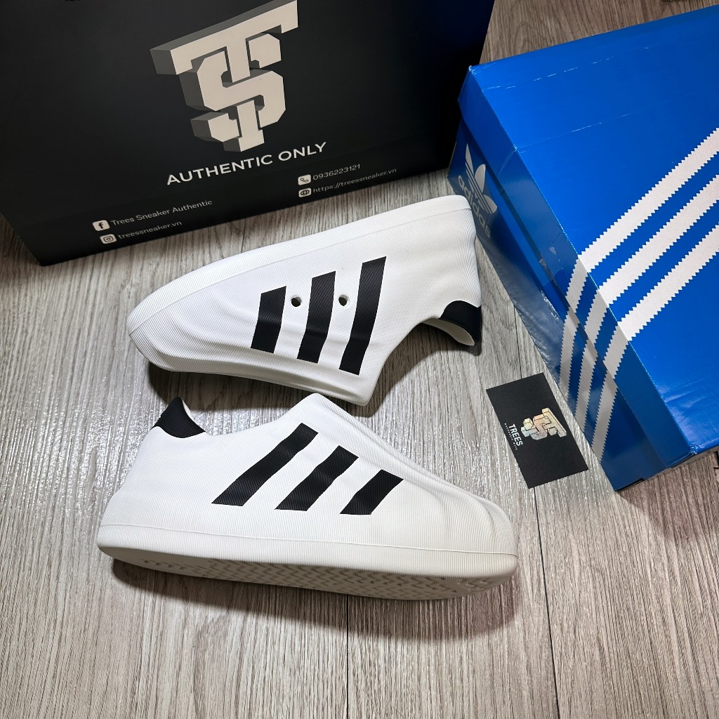 ADIDAS ADIFOM SUPERSTAR WHITE BLACK HQ8750 FULL BOX TAG AUTH