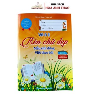 Sách - Vở Ô Li Rèn Chữ Đẹp Mẫu Chữ Đứng Viết Theo Bài Dành Cho Học Sinh Tiểu Học Và Người Yêu Chữ