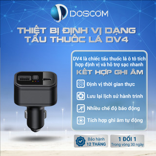 Thiết bị định vị cho ô tô dạng tẩu thuốc lá doscom dv-4 tích hợp định vị gps toàn cầu