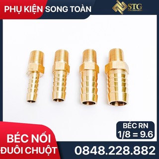 Béc đuôi chuột 9.6 ren ngoài, đầu nối đuôi chuột ren ngoài 9.6 cắm lòng trong ống phi 6 8 10 12mm