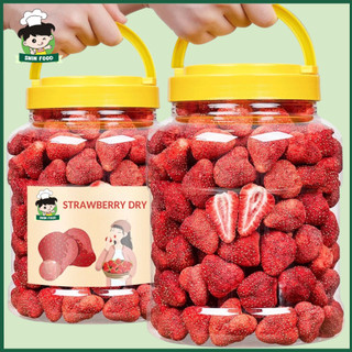 🍓 Dâu Tây Sấy Lạnh Nguyên Quả Không Đường Shin Food Siêu Thơm Ngon, Giòn To Vị Chua Ngọt Tự Nhiên Túi 50g