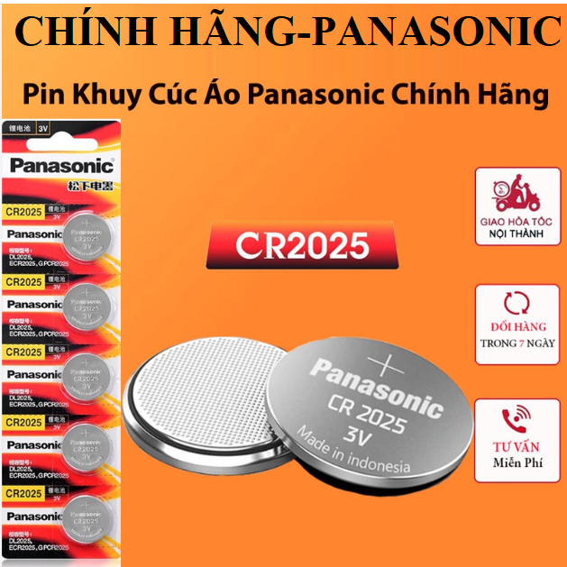 Pin Cúc Áo Pin nút Panasonic CR2032 - CR2025 - CR2016 - CR1632 3V Lithium