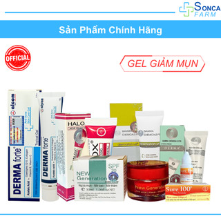 Kem/ Gel Giảm Mụn Trứng Cá, Derma Forte, Dermatonus, Derma Acnes Cream, Halox, New Generation