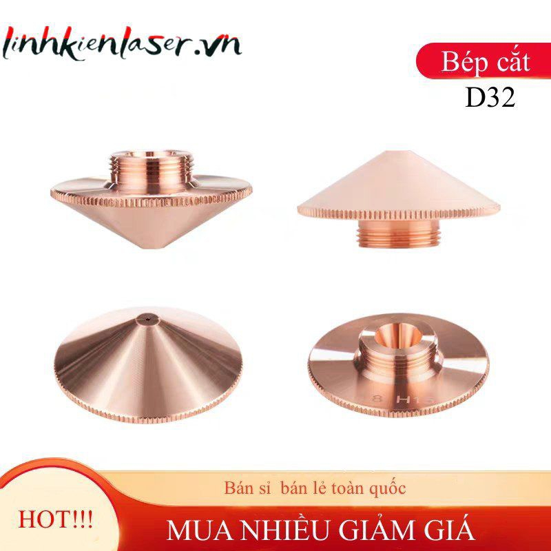 Linh kiện CNC/laser- Bép cắt laser phi 32 M14 cho mỏ cắt  Raytools
