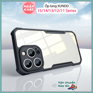 Ốp lưng XUNDD iPhone 15/ 15 Plus/ 15 Pro/ Max/ 14/ 14 Plus/ 14 Pro/ Max/ 13/ 12/ 11 Series, Viền TPU Chống sốc