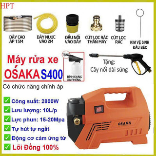 Máy rửa xe áp lực cao osaka s400 2800w japan lõi đồng chỉnh áp 2024 new 100%