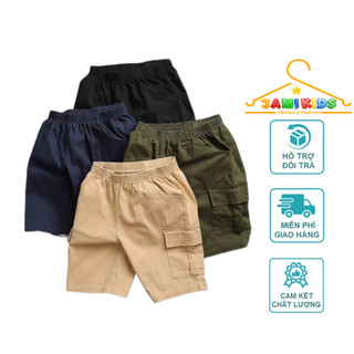 Quần kaki lửng túi hộp bé trai cao cấp JAMIKIDS, quần kaki bé trai size đại 25-55kg