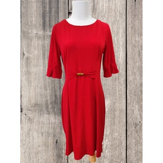 Đầm xuất dư chất thun co giãn dáng dài, tay loe ( lẻ size 8 )