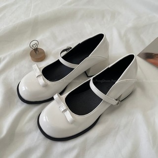 Giày Mary Jane/ Búp Bê Pong Shoes đính nơ- Full Box- Mã 1646