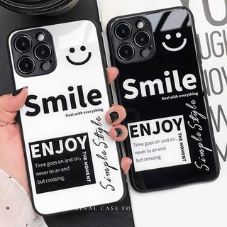 Ốp iphone kính Smile cho iphone 11 13 15 promax 12 14 promax plus mini xr x s max 6s 7 8 plus se2