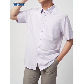 Sơmi ngắn tay VIỆT TIẾN lai bầu vải sợi hoa hồng phom regular - 1S1919NR1/SBDZ