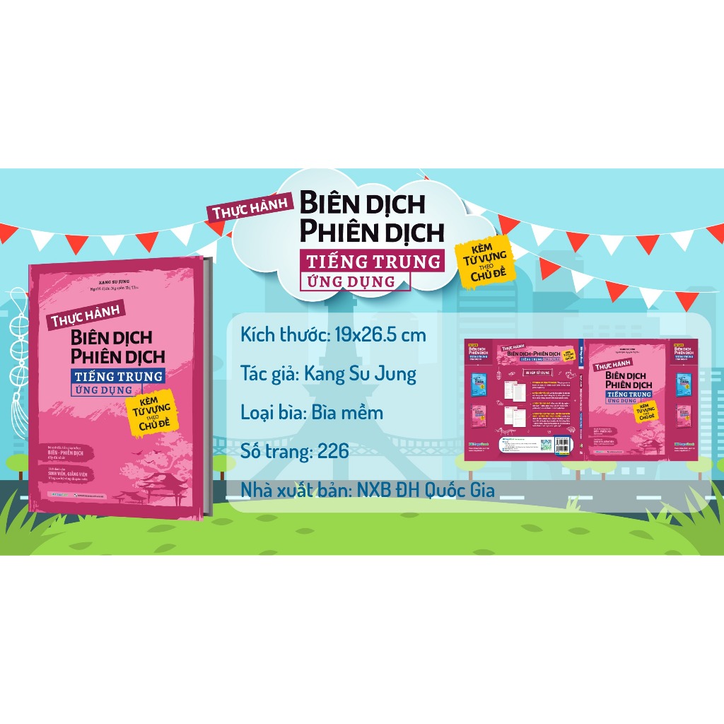 Sách - Combo 2 cuốn Kỹ Năng và Thực hành Biên dịch - Phiên dịch tiếng trung ứng dụng ( kèm từ vựng theo chủ đề) | BigBuy360 - bigbuy360.vn