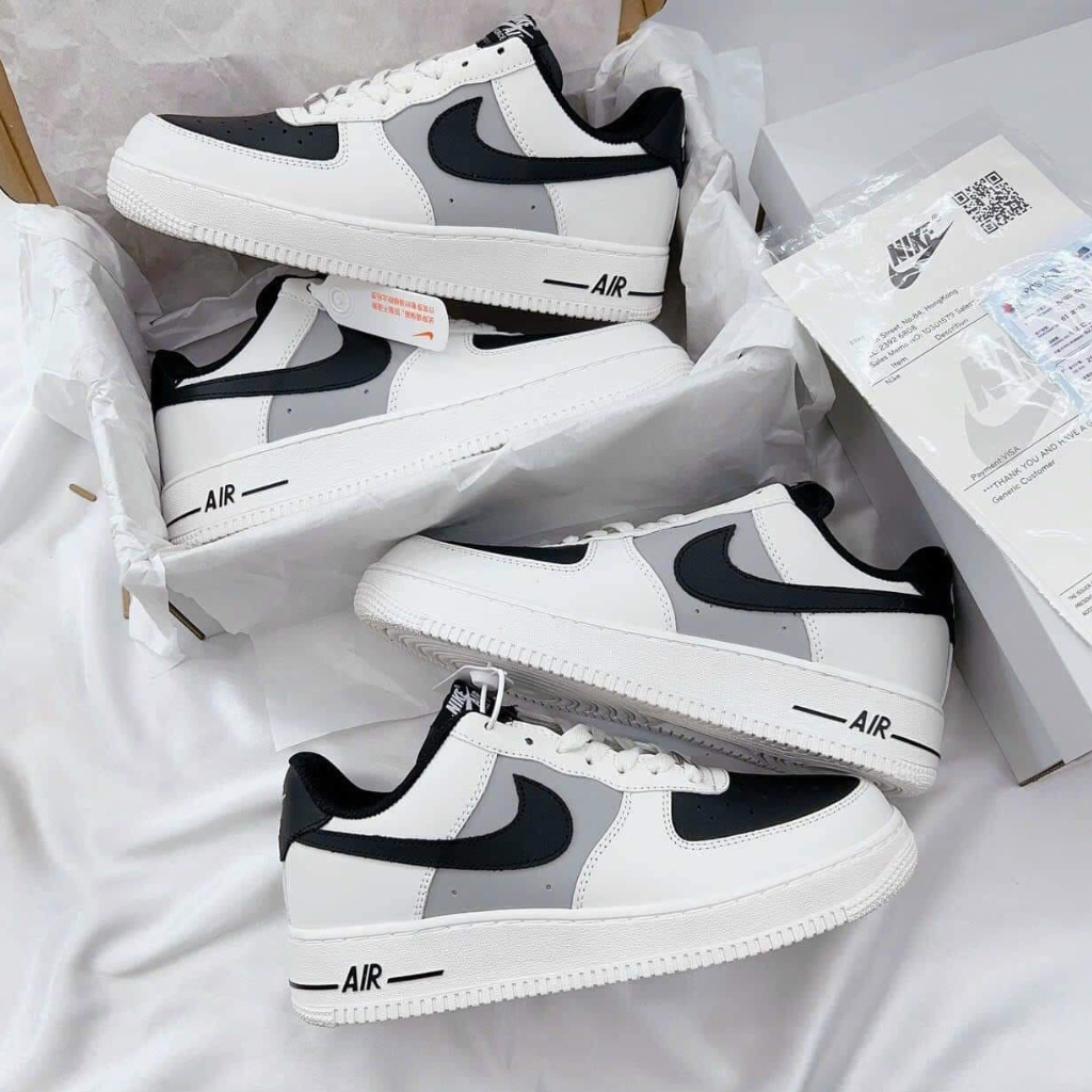 Giày Nike_Mũi Đen, Giày AF1 Nam Nữ Hàng Cao Cấp Full Bill Box