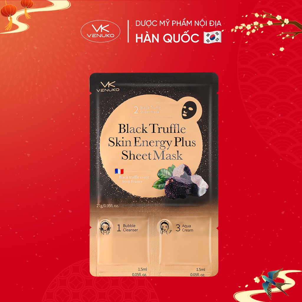 Mặt nạ 3 bước thải độc Venuko 30ml