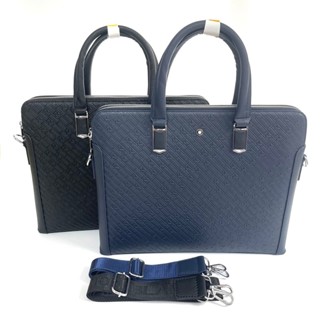 Túi laptop đeo chéo, cặp da đeo chéo họa tiết chữ M, cặp cho nam đựng tài liệu 2 ngăn sang trọng, đẳng cấp