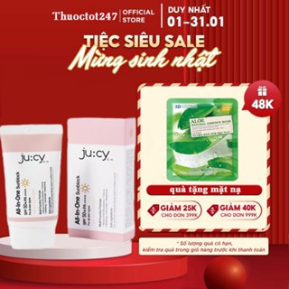   Tặng 3 mask  kem Chống Nắng Jucy - All In One 