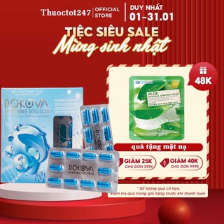  Viên Uống Trắng Da Mờ Nám DOKOVA Công Nghệ Hàn Quốc Giúp Da Khỏe Đẹp - Hộp 20 viên 