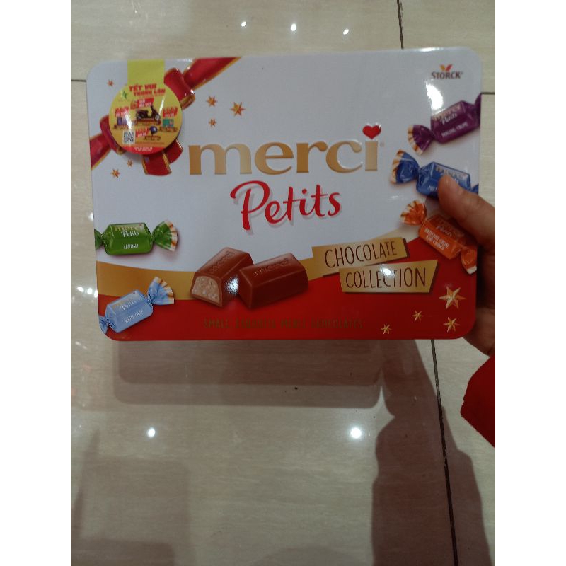 Hộp quà socola hỗn hợp merci collection finest 500G/ petits 375G