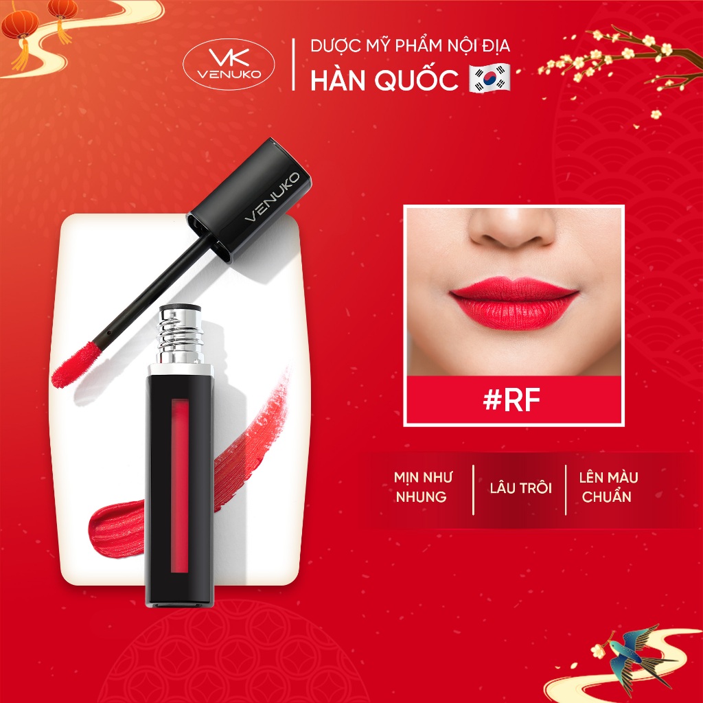 Son Venuko Tint 5ml màu đỏ tươi - RF