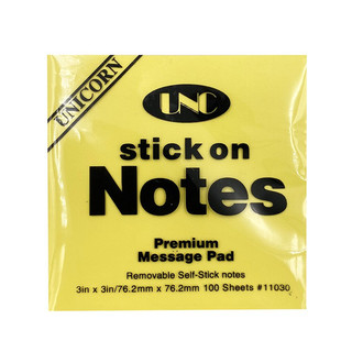 Giấy Note/Ghi Chú Vàng UNC - 100 Tờ (3x3in)