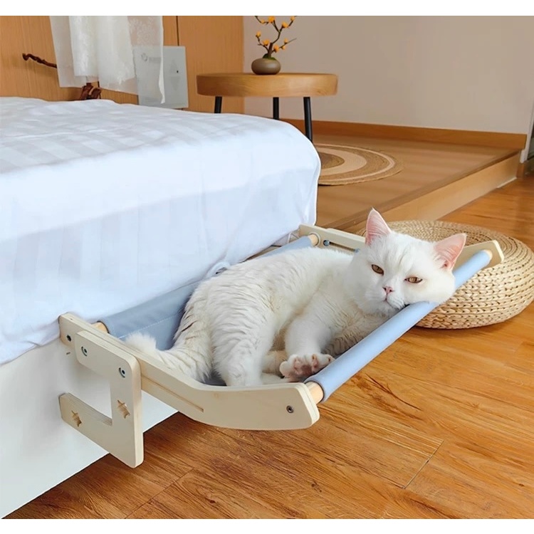 Giường treo cho mèo gắn giường , gắn cửa sổ- giường đệm cho mèo