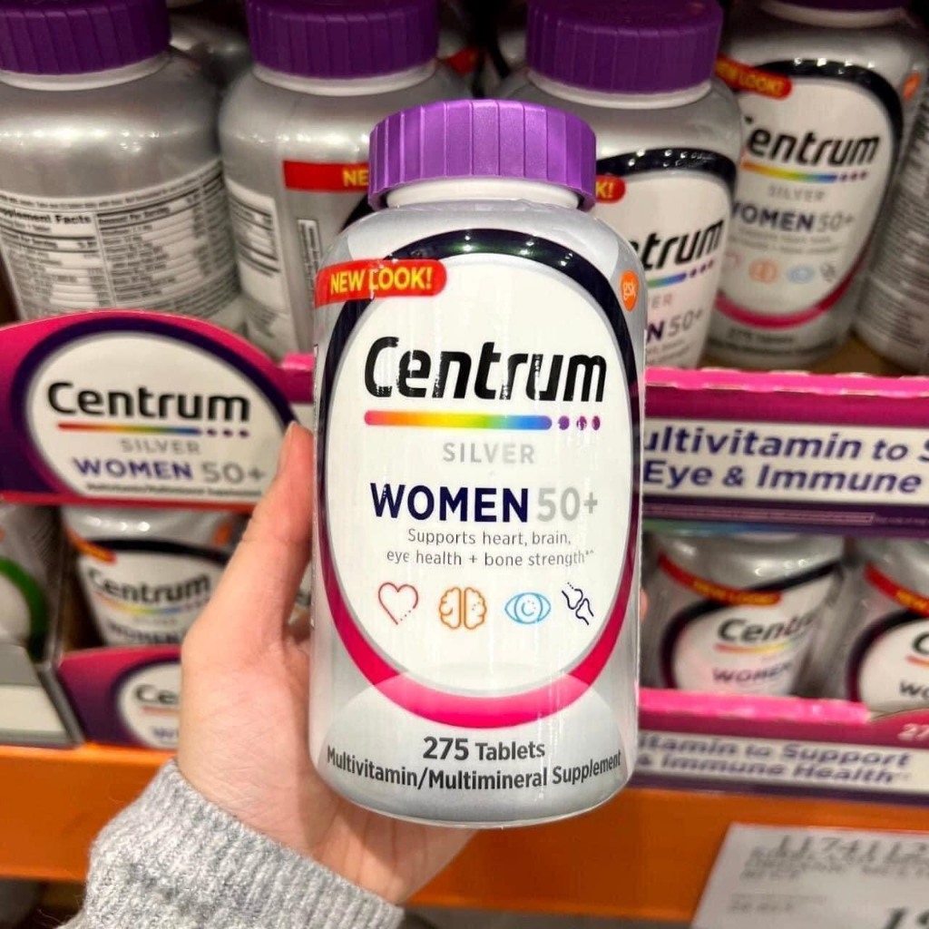 VITAMIN TỔNG HỢP CHO PHỤ NỮ TRÊN 50 TUỔI CENTRUM SILVER WOMEN'S 50 + 275 VIÊN CỦA MỸ