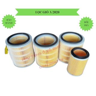 Lọc gió động cơ xe tải, xe ben. Mã lọc A-2020, kích thước 200*200, đáy bằng, lọc đôi